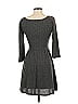 Trixxi Chevron-herringbone Gray Casual Dress Size XXS (estimated) - photo 2