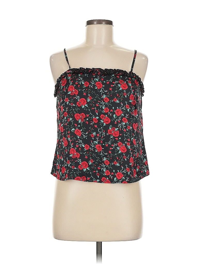 Alya 100% Polyester Red Tank Top Size M - photo 1