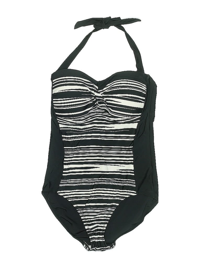 Pre-owned Merona One Piece Swimsuit In Black