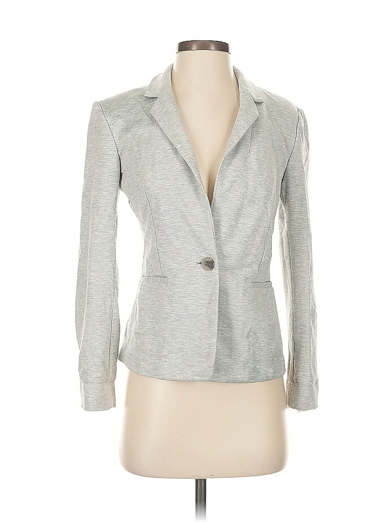 Pre-owned Express Blazer Jacket In Gray