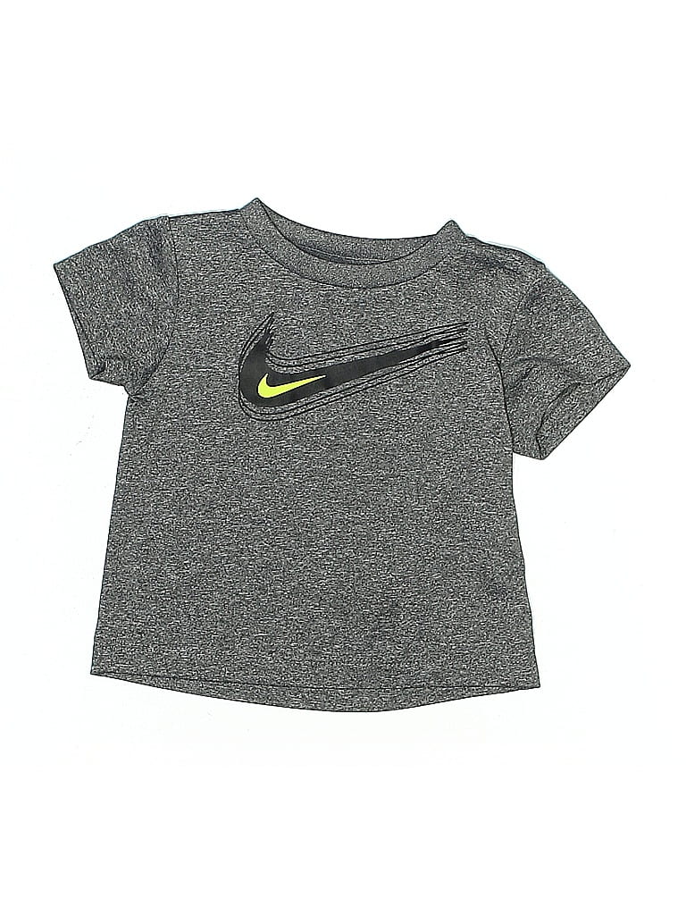 Pre-owned Nike Kids' Active T-shirt In Gray