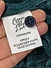 Cosmic Blue Love 100% Rayon Plaid Teal Long Sleeve Blouse Size M - photo 8