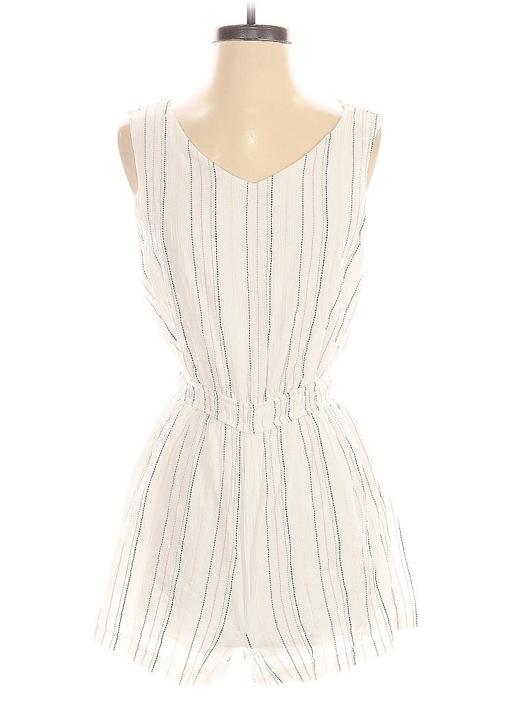 Pre-owned Lush Romper In White