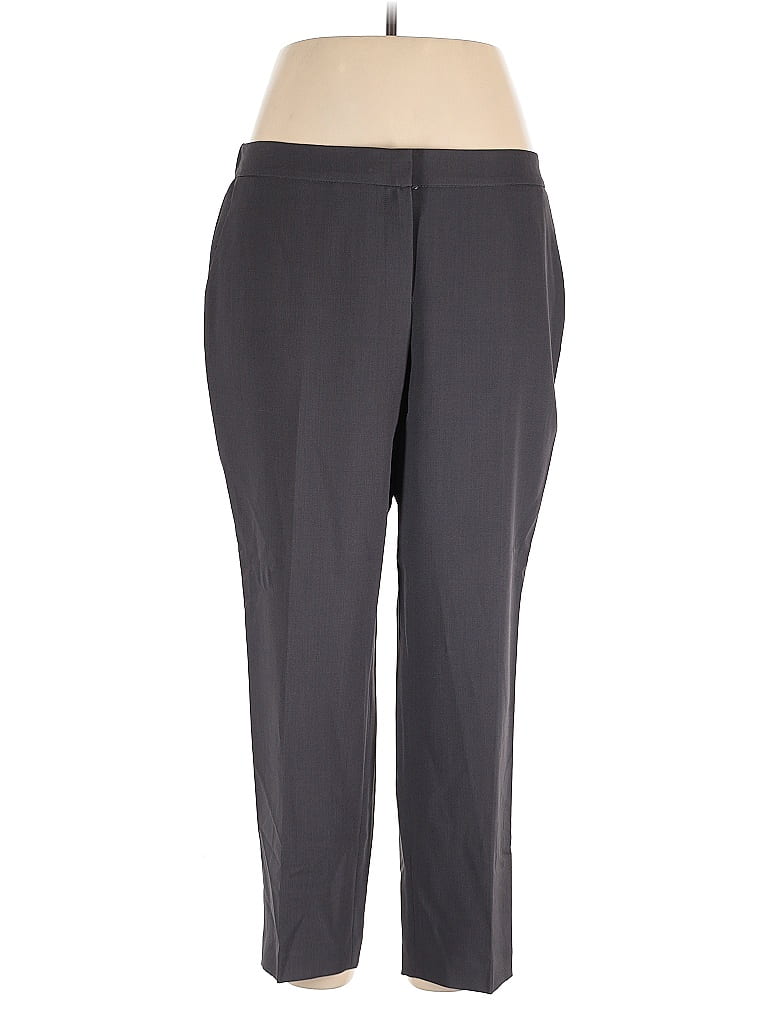 Pre-owned Le Suit Dress Pants In Gray