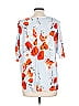 Ivanka Trump Orange Purple Short Sleeve Blouse Size L (estimated) - photo 2