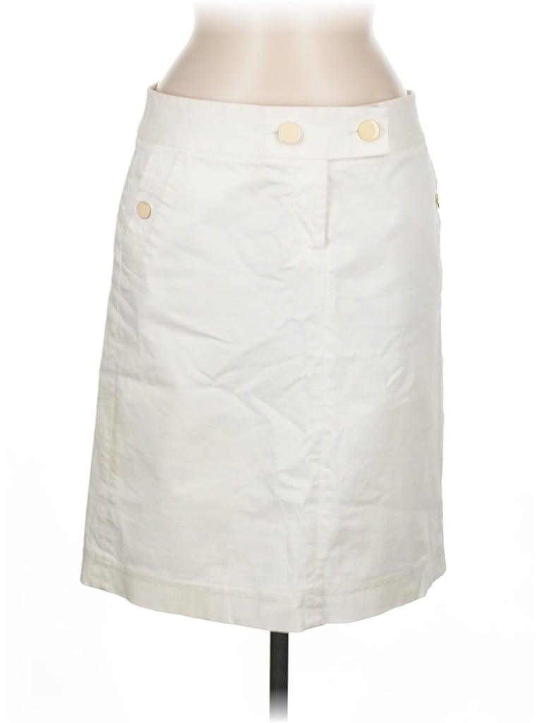 Pre-owned J.crew Factory Store Casual Skirt In White