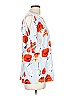 Ivanka Trump Orange Purple Short Sleeve Blouse Size L (estimated) - photo 3