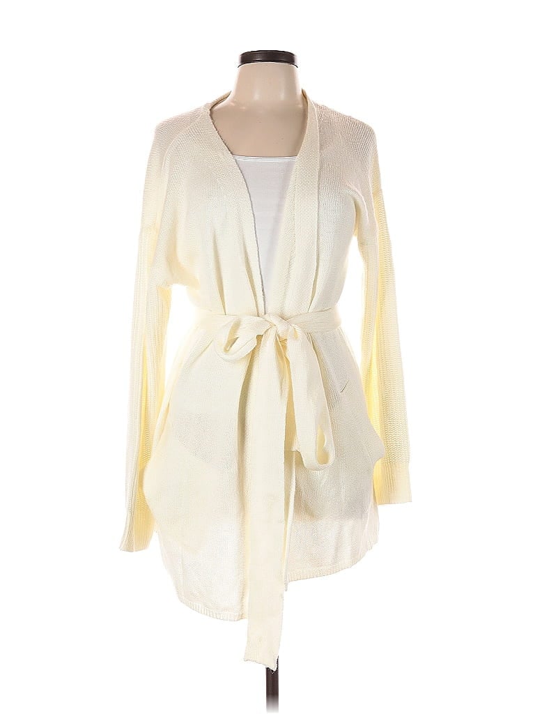 Pre-owned Unbranded Cardigan Sweater In White