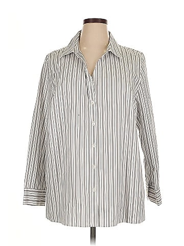 Catherines 3/4 Sleeve Button-Down Shirt (view 1)