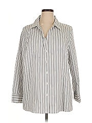 Catherines 3/4 Sleeve Button Down Shirt