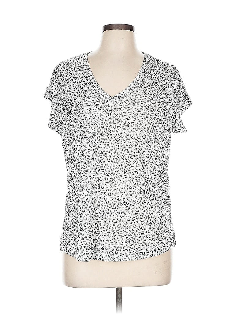 Pre-owned Bobeau Short Sleeve T-shirt In Silver