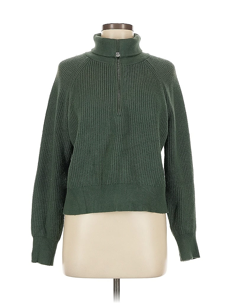 Open Edit Green Turtleneck Sweater Size M - photo 1