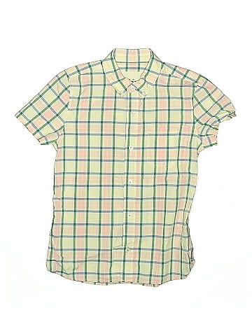Mini Boden Short Sleeve Button-Down Shirt (view 1)