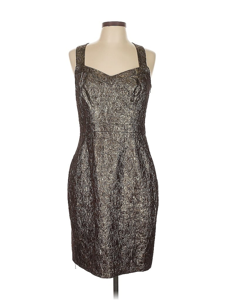 Pre-owned Marc New York Andrew Marc Cocktail Dress In Brown