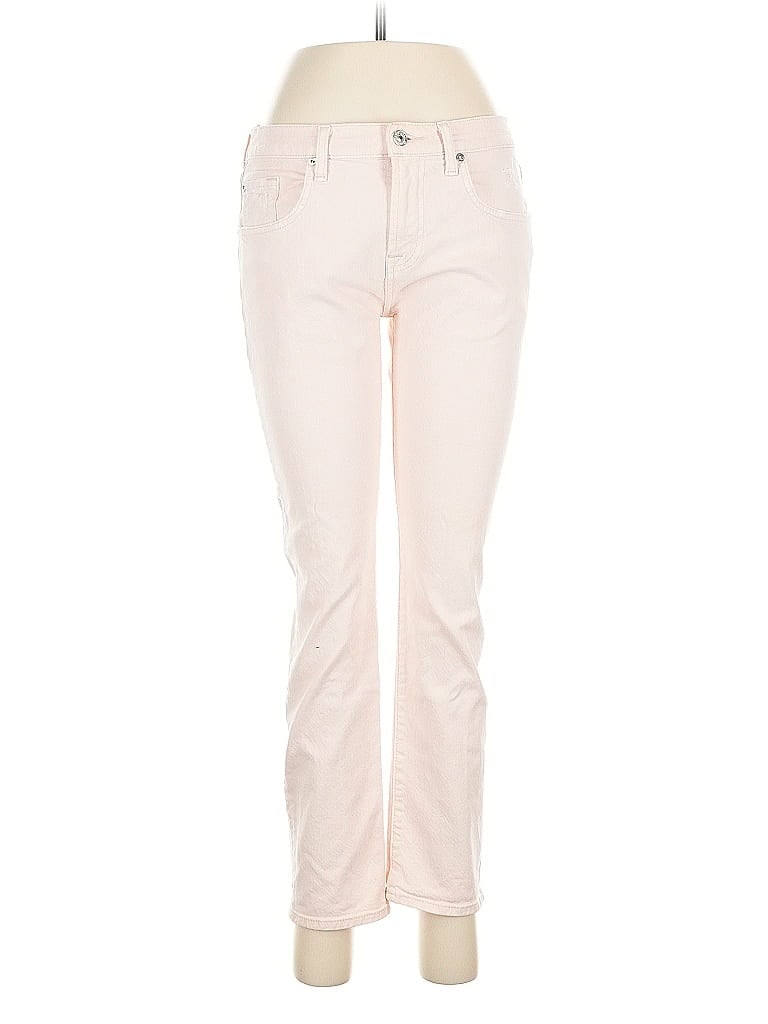 Pre-owned 7 For All Mankind Jeans In Pink