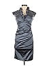 Xscape Gray Blue Cocktail Dress Size 6 - photo 1