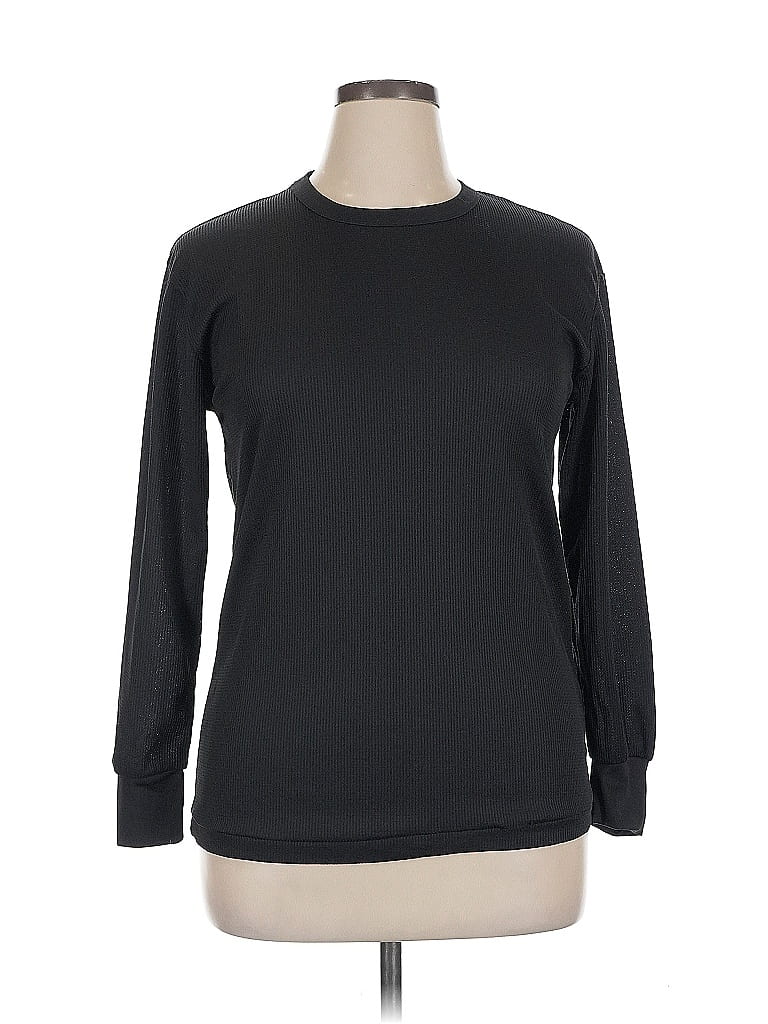 Pre-owned Assorted Brands Long Sleeve T-shirt In Black