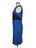 Diane von Furstenberg Color Block Blue Cocktail Dress Size 6 - photo 4