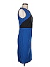Diane von Furstenberg Color Block Blue Cocktail Dress Size 6 - photo 3