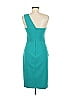 Likely Solid Teal Blue Cocktail Dress Size 6 - photo 2