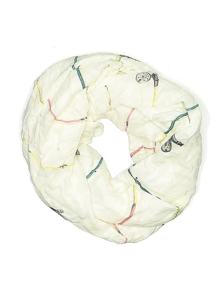 Pre-owned Assorted Brands Scarf In White