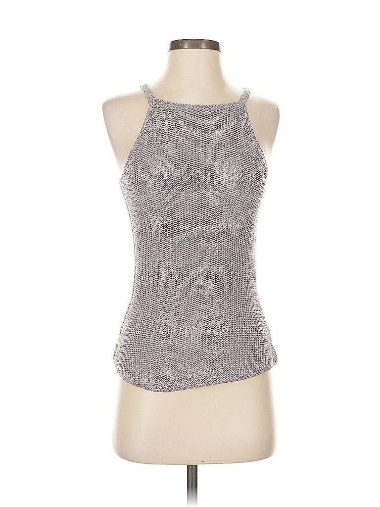 Pre-owned Clifford & Wills Tank Top Silver Halter Neckline Tops