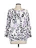 Alfred Dunner Animal Print Purple Pullover Sweater Size 1X - photo 1