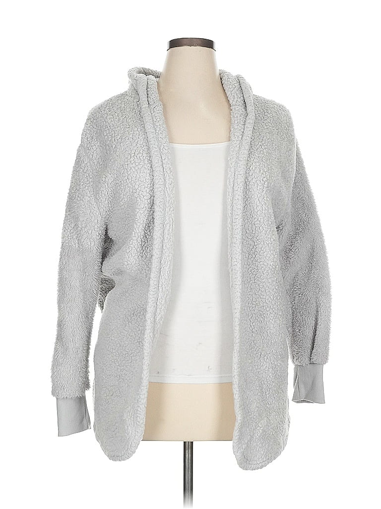 Pre-owned Unbranded Cardigan Sweater In Silver