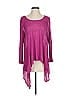 bryn WALKER 100% Linen Solid Purple Pink 3/4 Sleeve T-Shirt Size S - photo 1