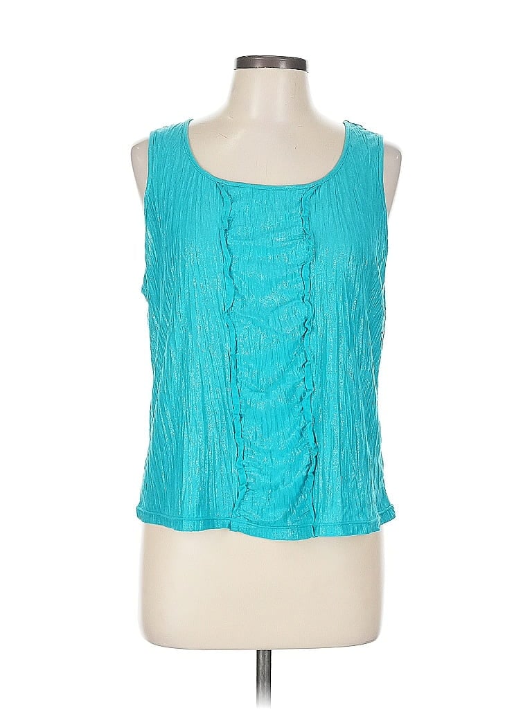Pre-owned Chico's Sleeveless Blouse In Blue