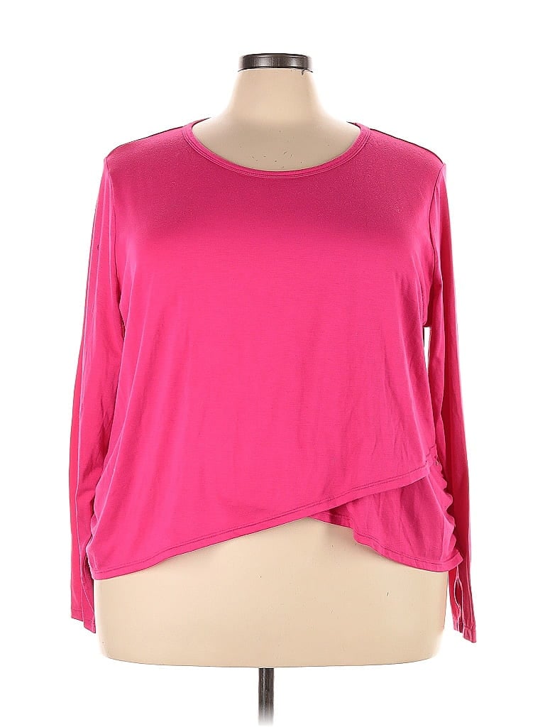 Xersion Pink 3/4 Sleeve T-Shirt Size 3X - photo 1