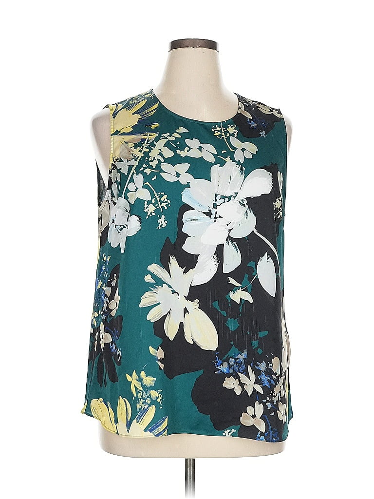 Pre-owned Dkny Sleeveless Blouse In Blue