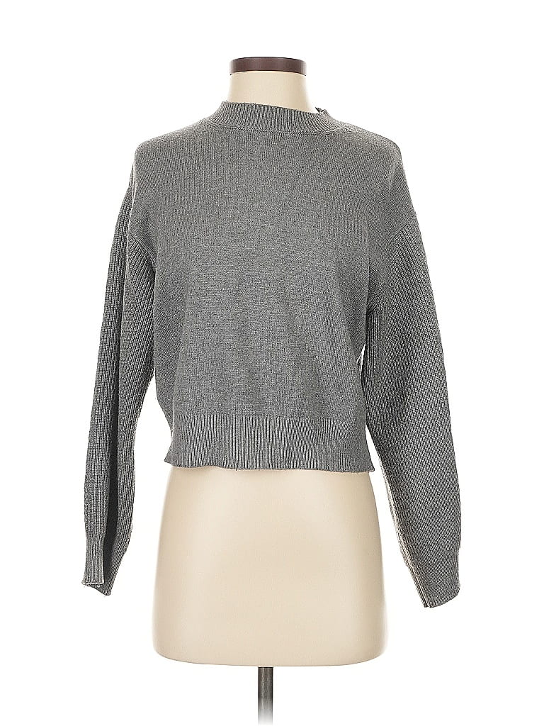 Pre-owned Mng Pullover Sweater In Gray