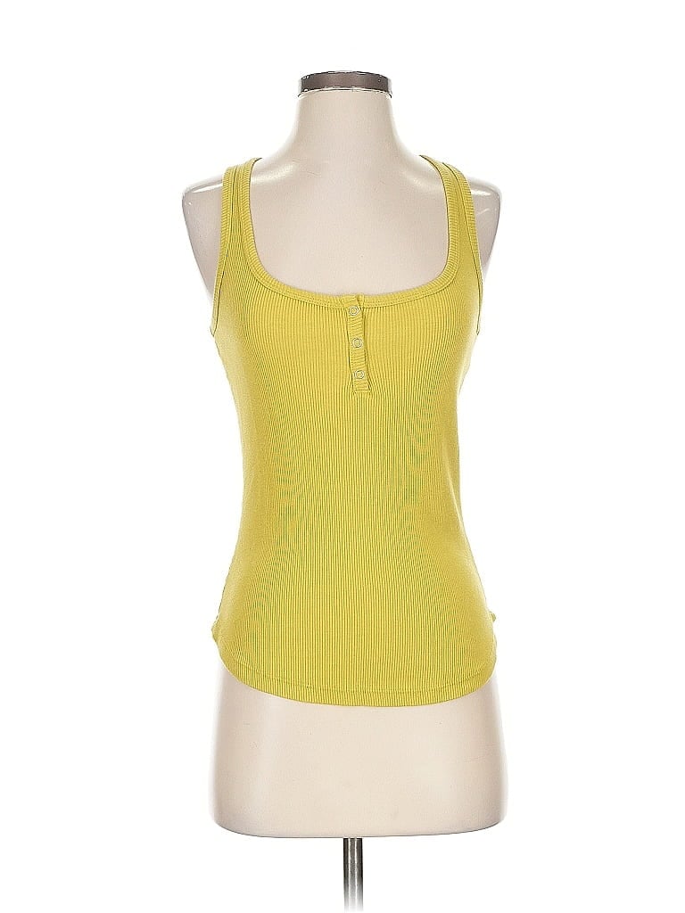 T.LA Pre-owned Sleeveless Top Yellow Scoop Neck Tops