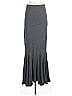 Eri + Ali Solid Gray Casual Skirt Size S - photo 1