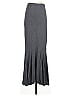 Eri + Ali Solid Gray Casual Skirt Size S - photo 2