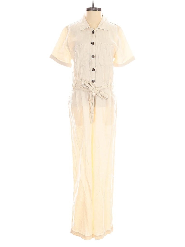 WHO WHAT WEAR Pre-owned Jumpsuit In White