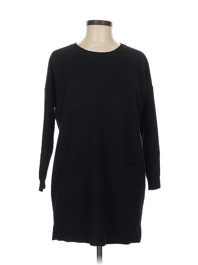 Pre-owned Theory Wool Pullover Sweater In Black