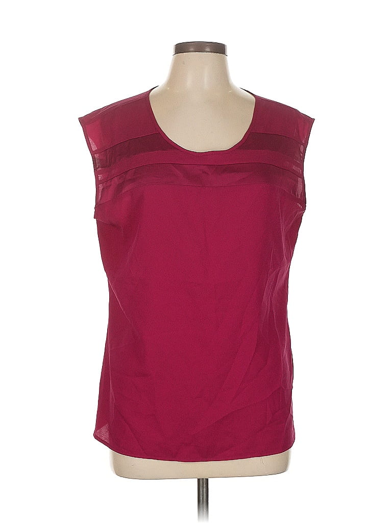 Click to view more detailed imagery on our partner's website Pre-owned New York And Company Sleeveless Blouse In Burgundy