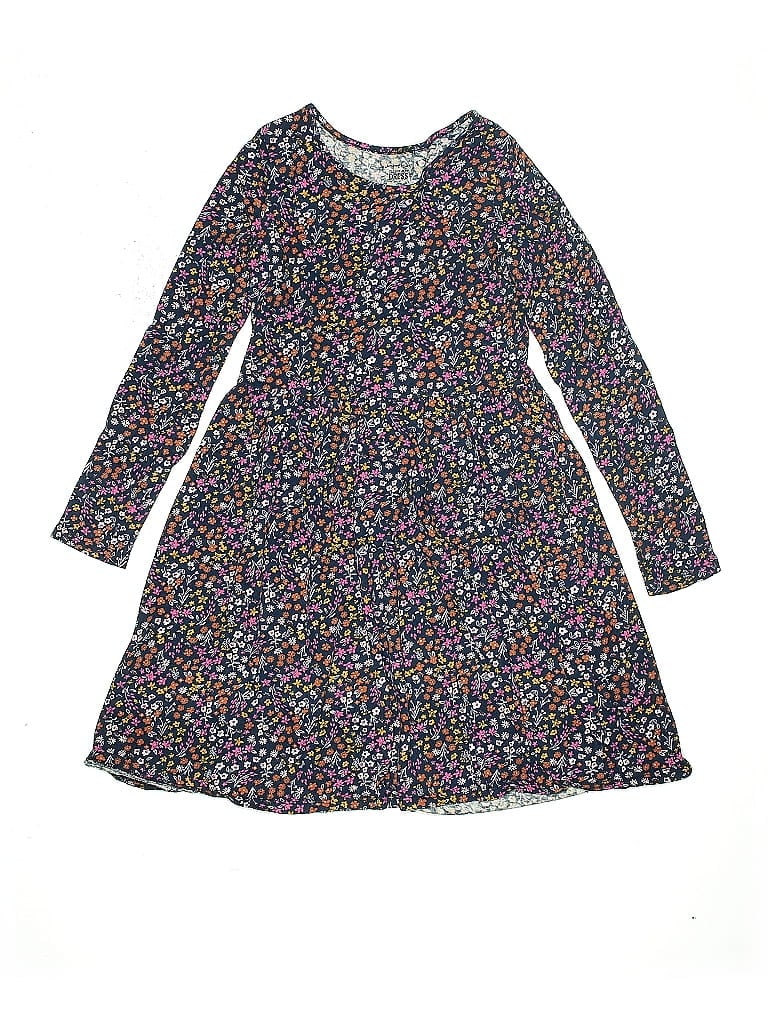 Jumping Beans 100% Cotton Print Purple Dress Size 8 - photo 1