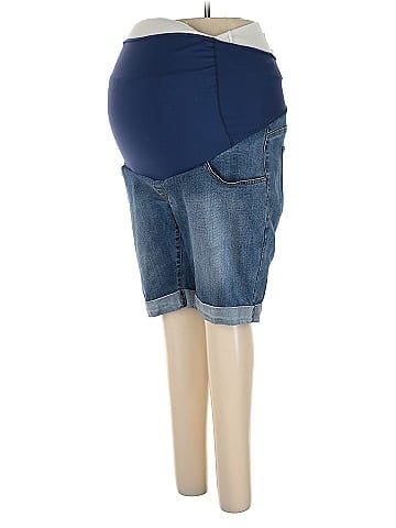 Kimi + Kai Maternity Denim Shorts (view 1)