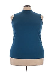 Roaman's Sleeveless Turtleneck