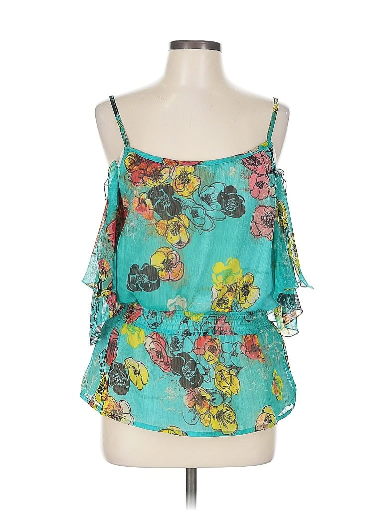 Pre-owned American Rag Cie Sleeveless Blouse In Blue
