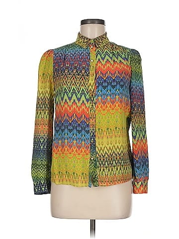 M Missoni Long Sleeve Silk Top (view 1)