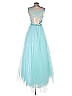 Mac Duggal 100% Polyester Teal Cocktail Dress Size 2 - photo 2