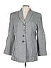 Le Suit 100% Viscose Rayon Gray Blazer Size L (estimated) - photo 1