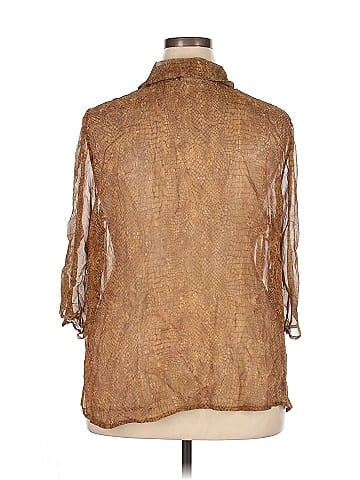 Maggy London 3/4 Sleeve Silk Top (view 2)