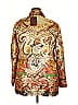 ETRO Paisley Gold Brown Silk Blazer Size 10 - photo 2