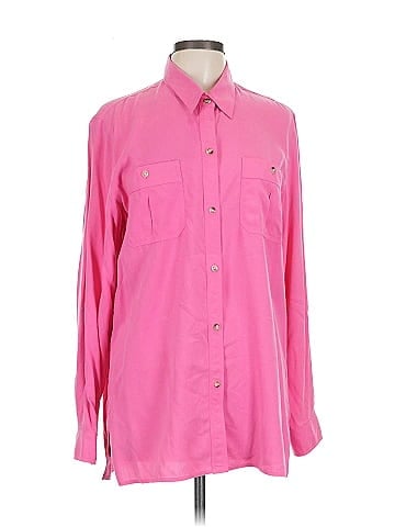 Liz Claiborne Long Sleeve Silk Top (view 1)
