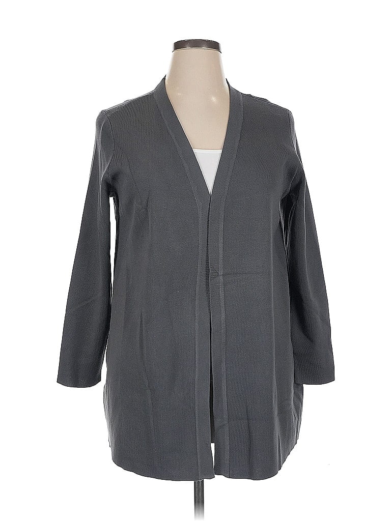 AK Anne Klein Gray Cardigan Size 1X - photo 1